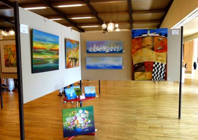 Eine Ausstellung über Acrylmalerei und Ölmalerei im Bürgerhaus in Bovenden 2017