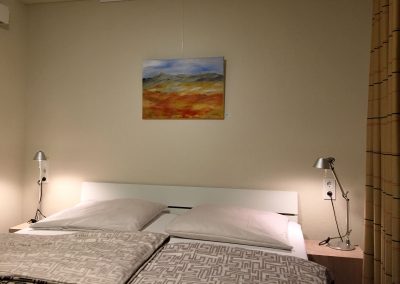 Acrylbild Landschaften im Doppelzimmer im Hotel Schlafschön