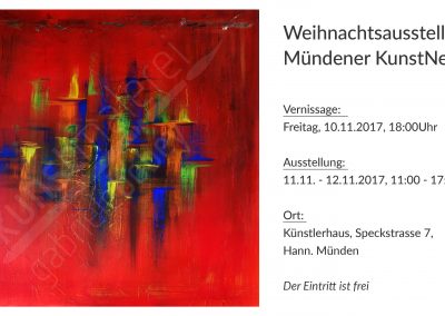 Weihnachtsausstellung 2017 Mündender KunstNetz